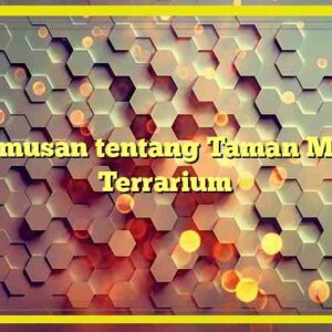 Rumusan tentang Taman Mini Terrarium